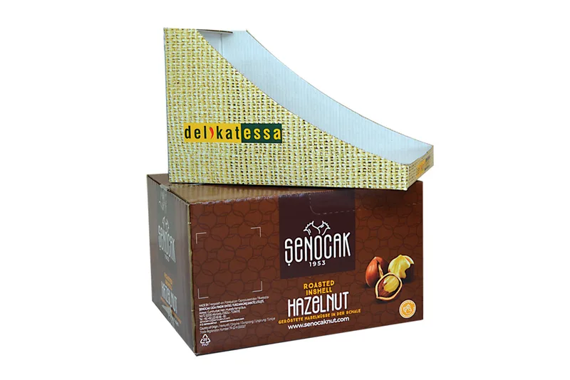 Printed cardboard display boxes and shelf-ready trays