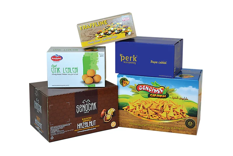 Atapak printed cartons for dried fruit, nuts, and packaged foods